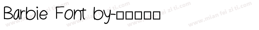 Barbie Font by字体转换